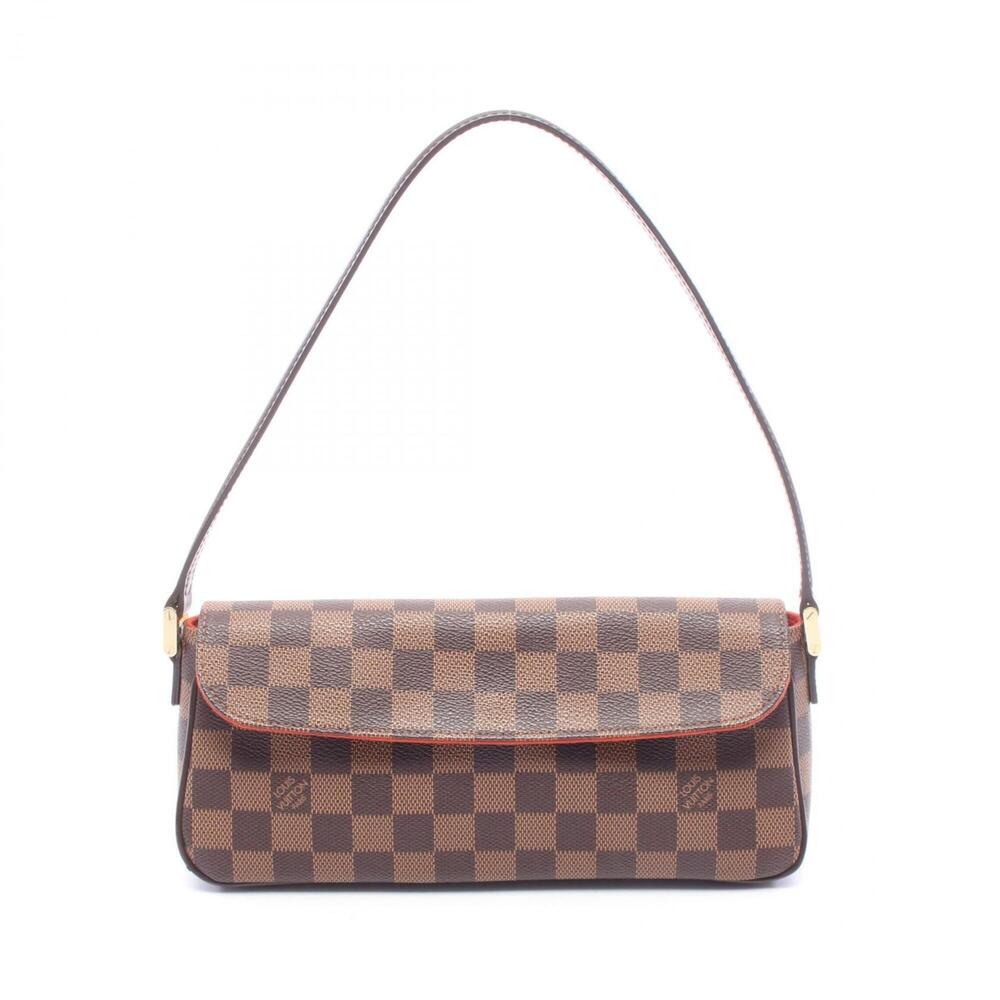 Louis Vuitton Recoleta Damier Ebene Handbag, Coated Canvas Leather, Women's, ...